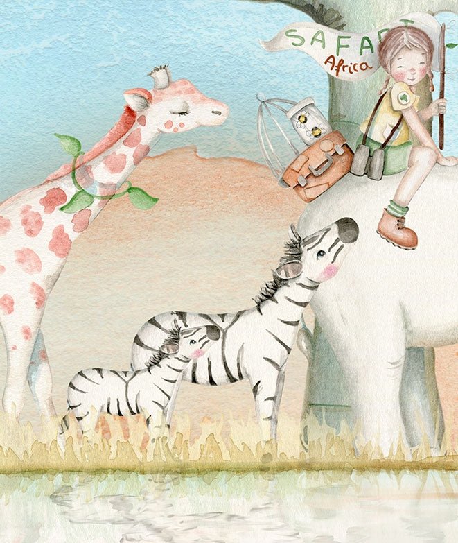 SAFARI I Wallpaper Mural