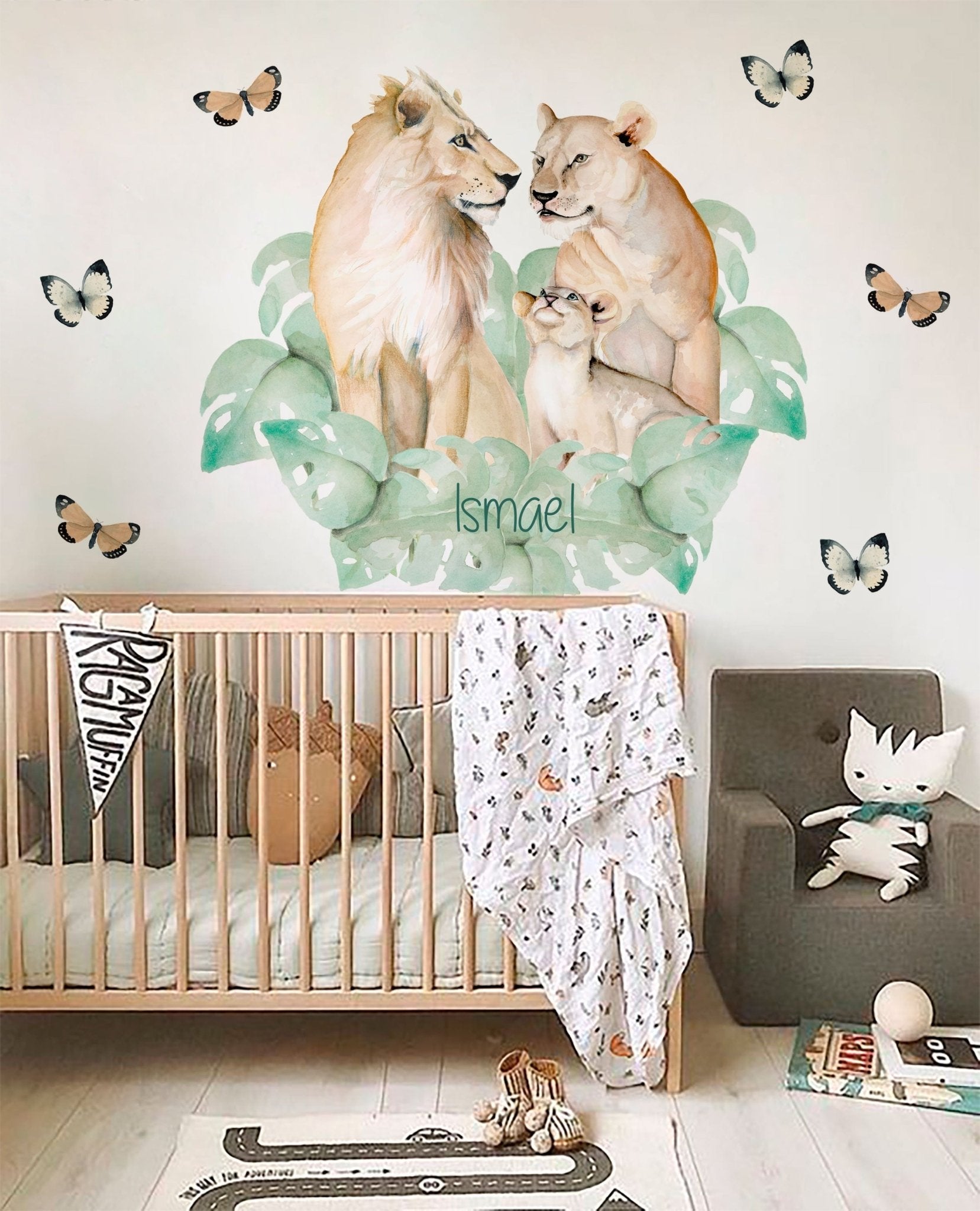 LIONS FAMILY Children's Sticker