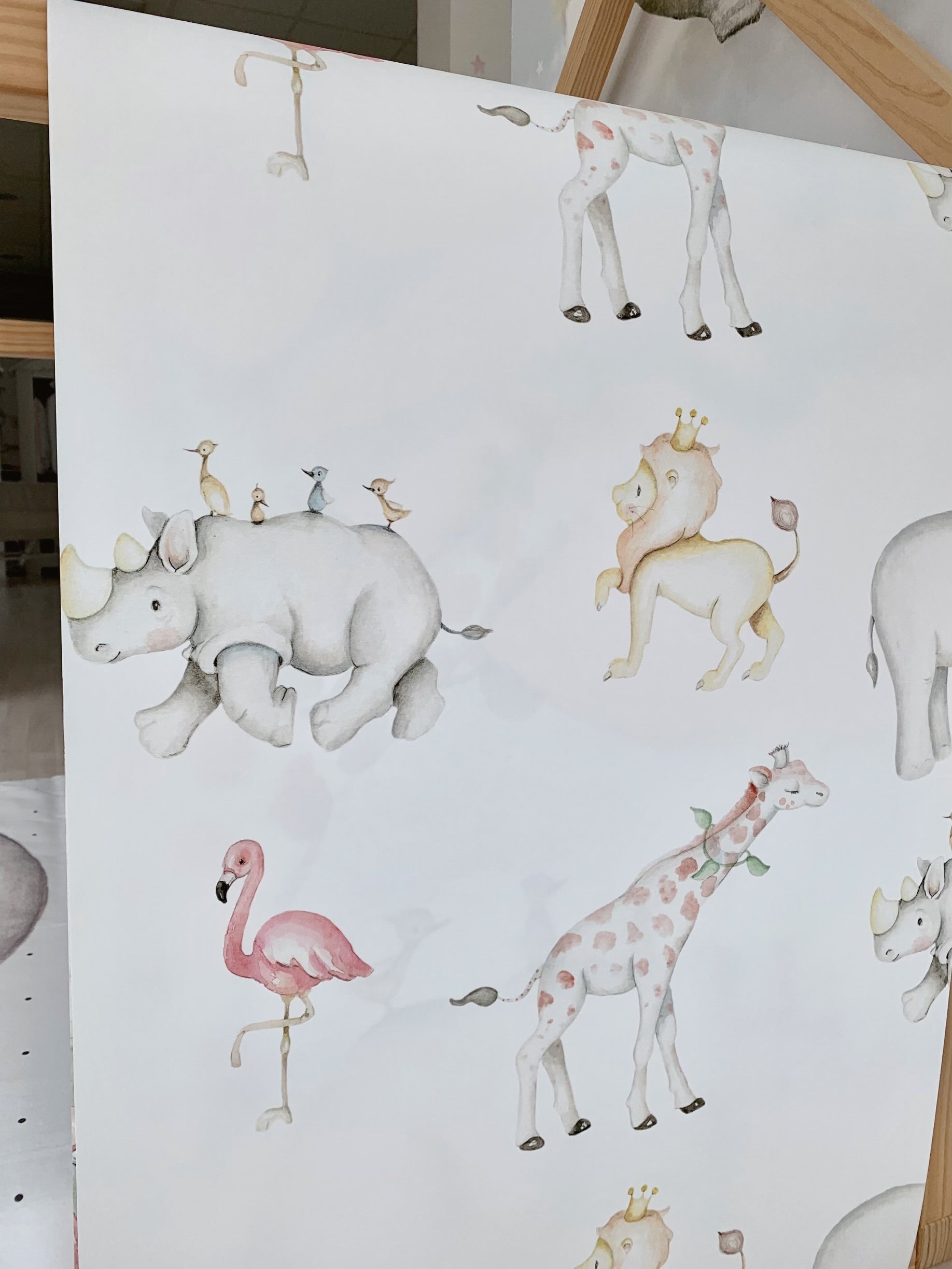 ANIMALS Papel pintado infantil