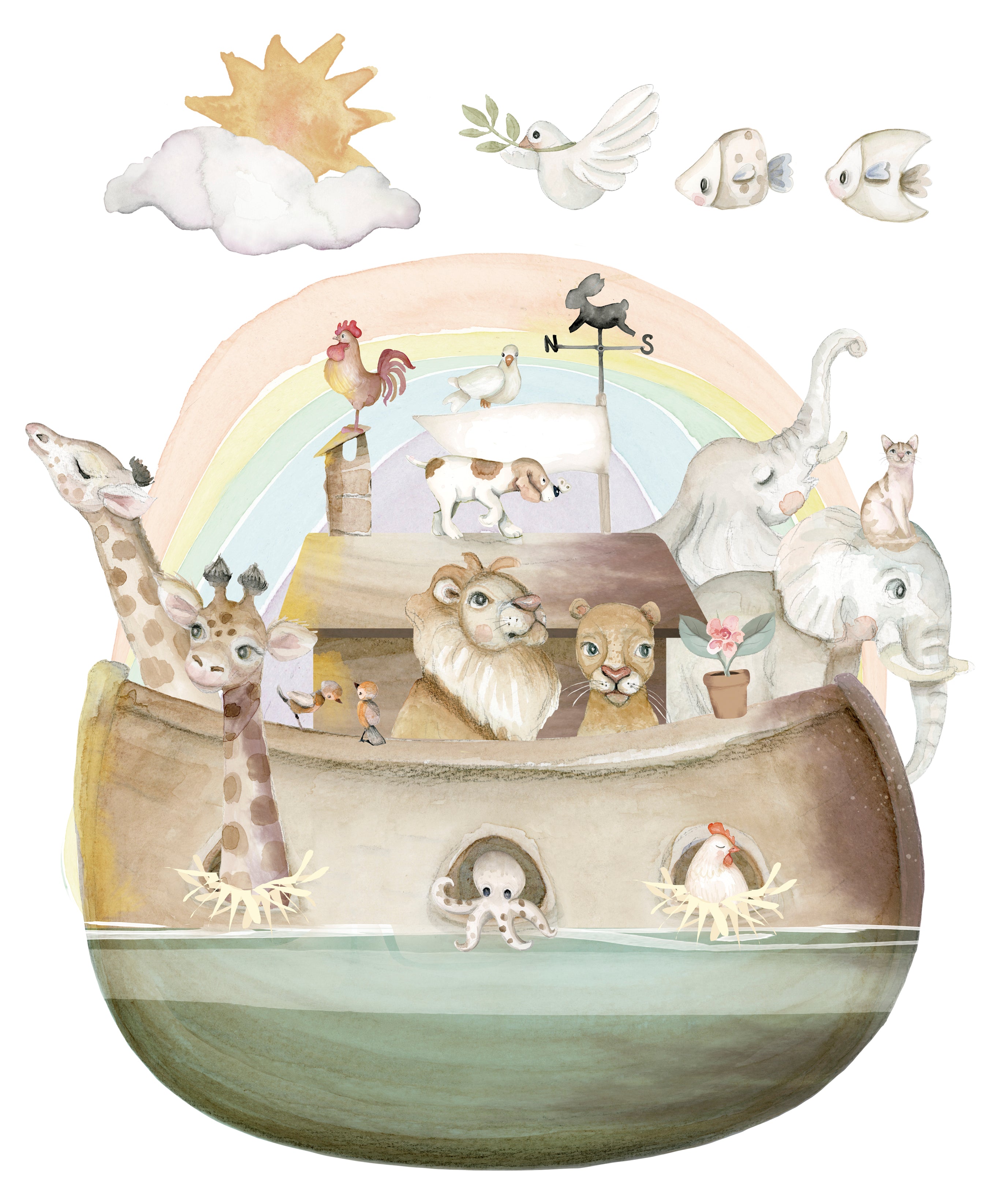 NOAH'S ARK Customizable children's sticker