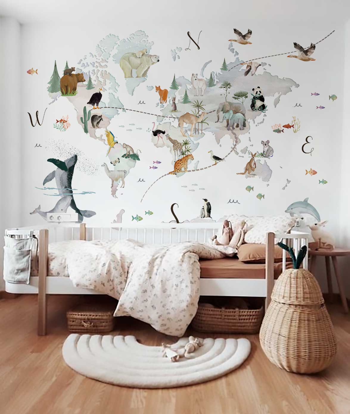 WORLD MAP I Wallpaper mural