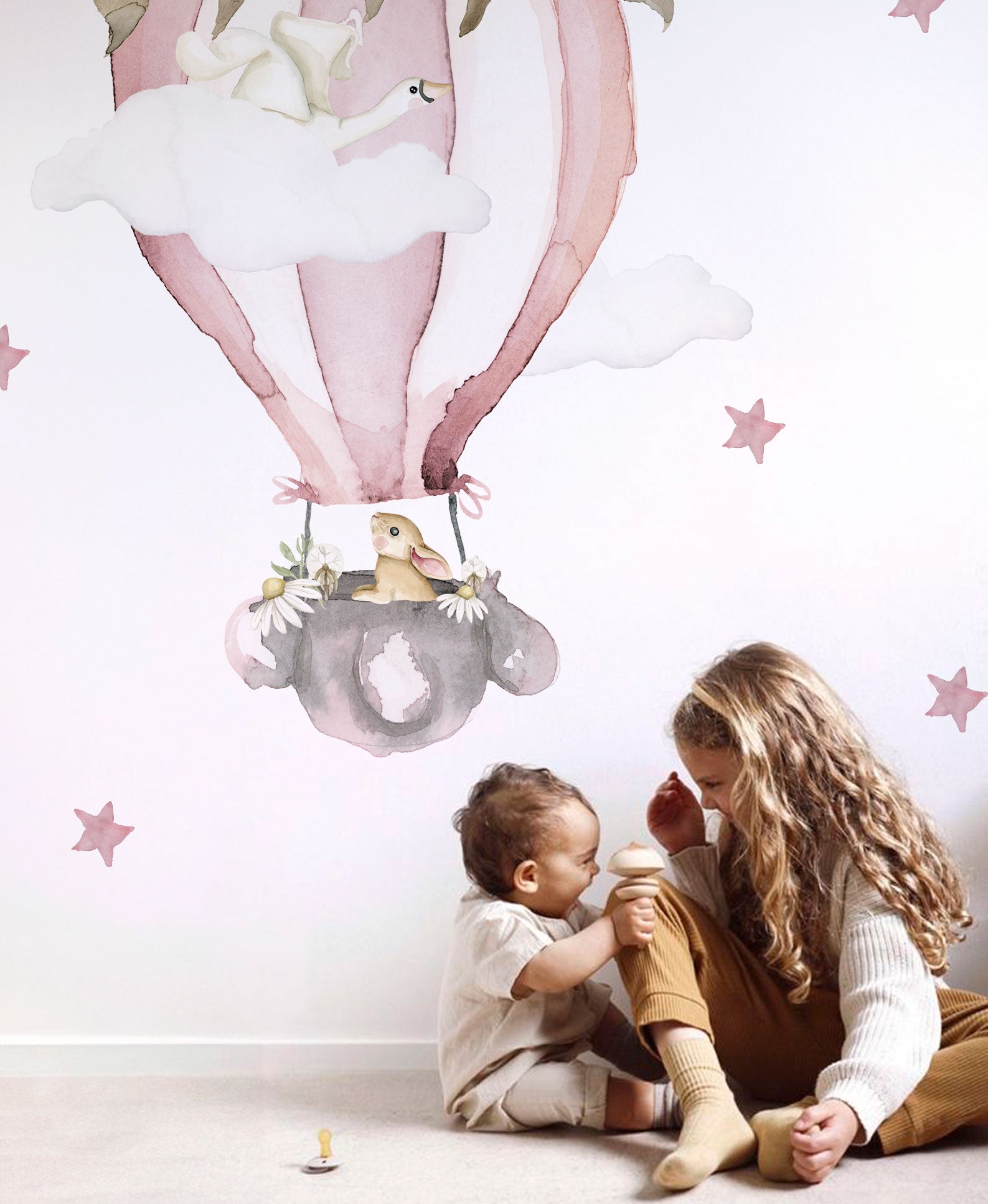 PINK BALLOON Customizable children's sticker
