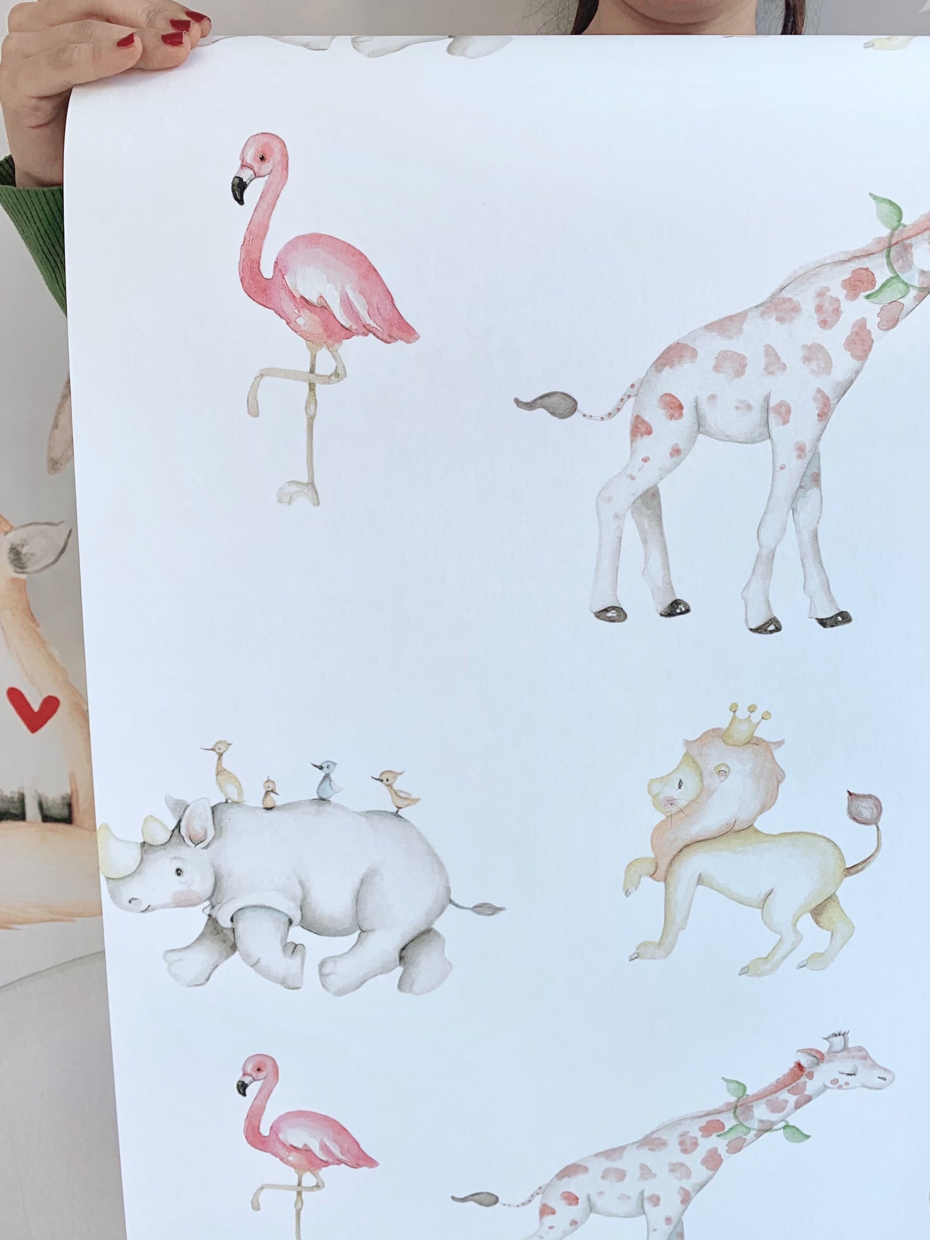 ANIMALS SAFARI Children's wallpaper