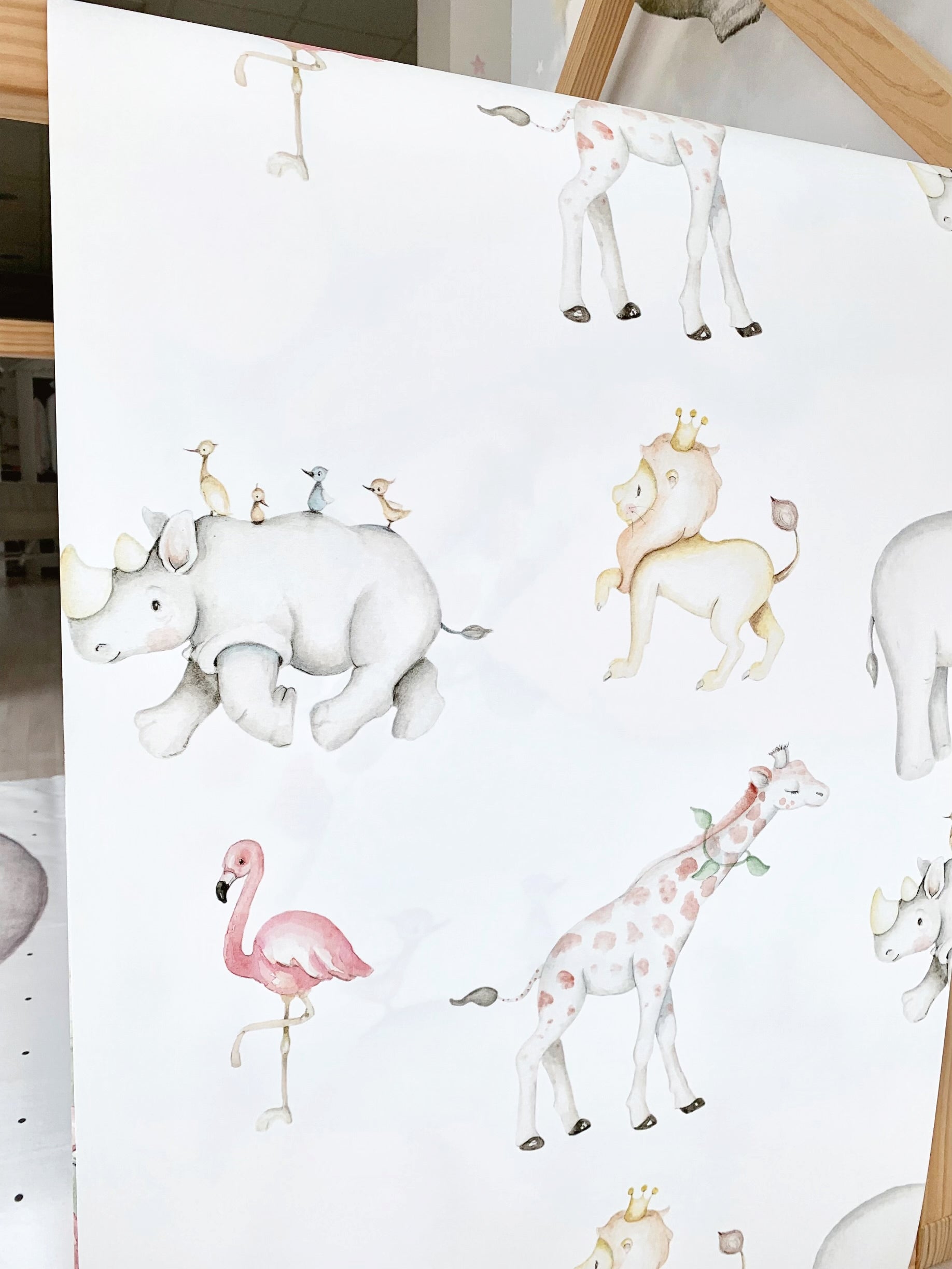 ANIMALS SAFARI Children's wallpaper