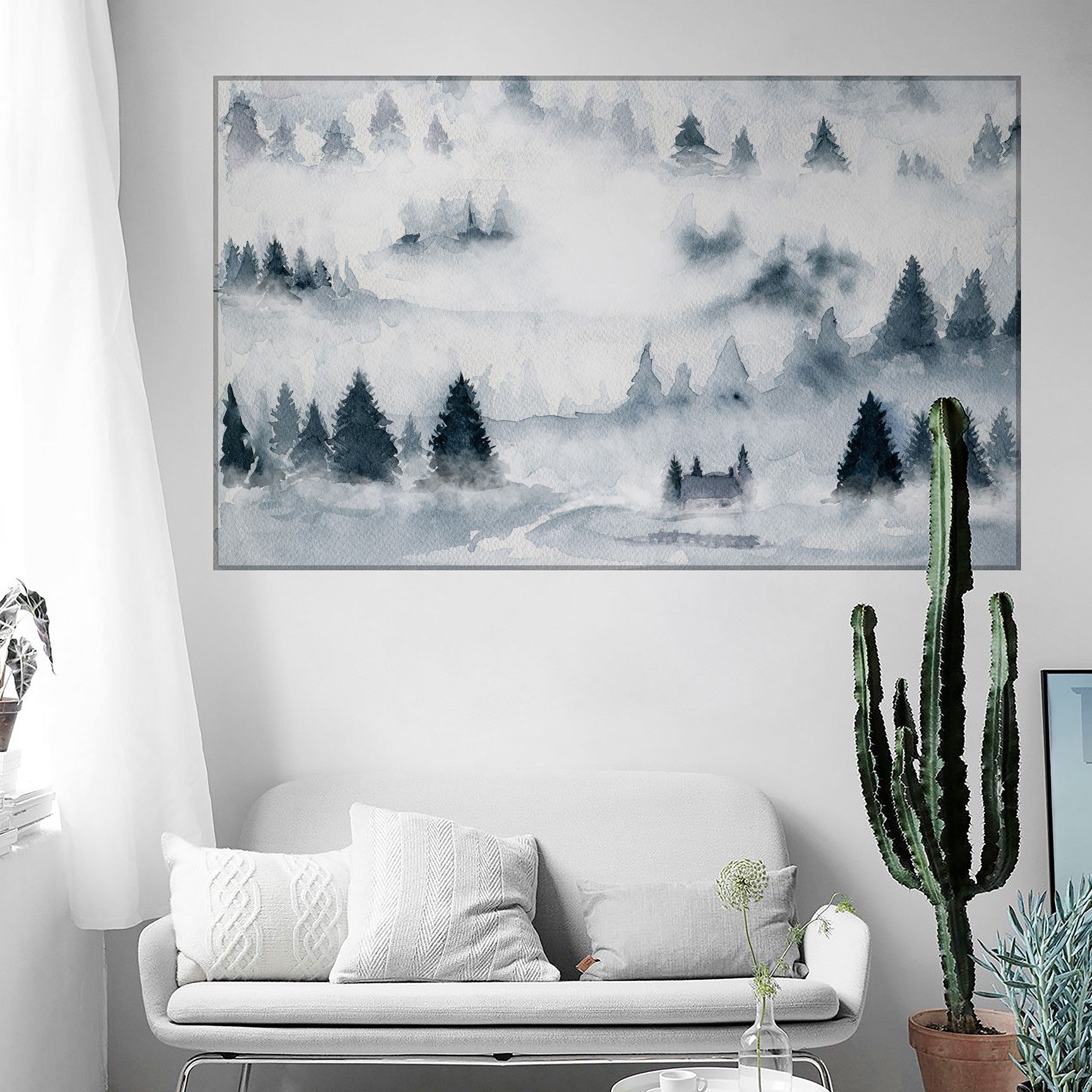 MISTY FOREST Adhesive poster