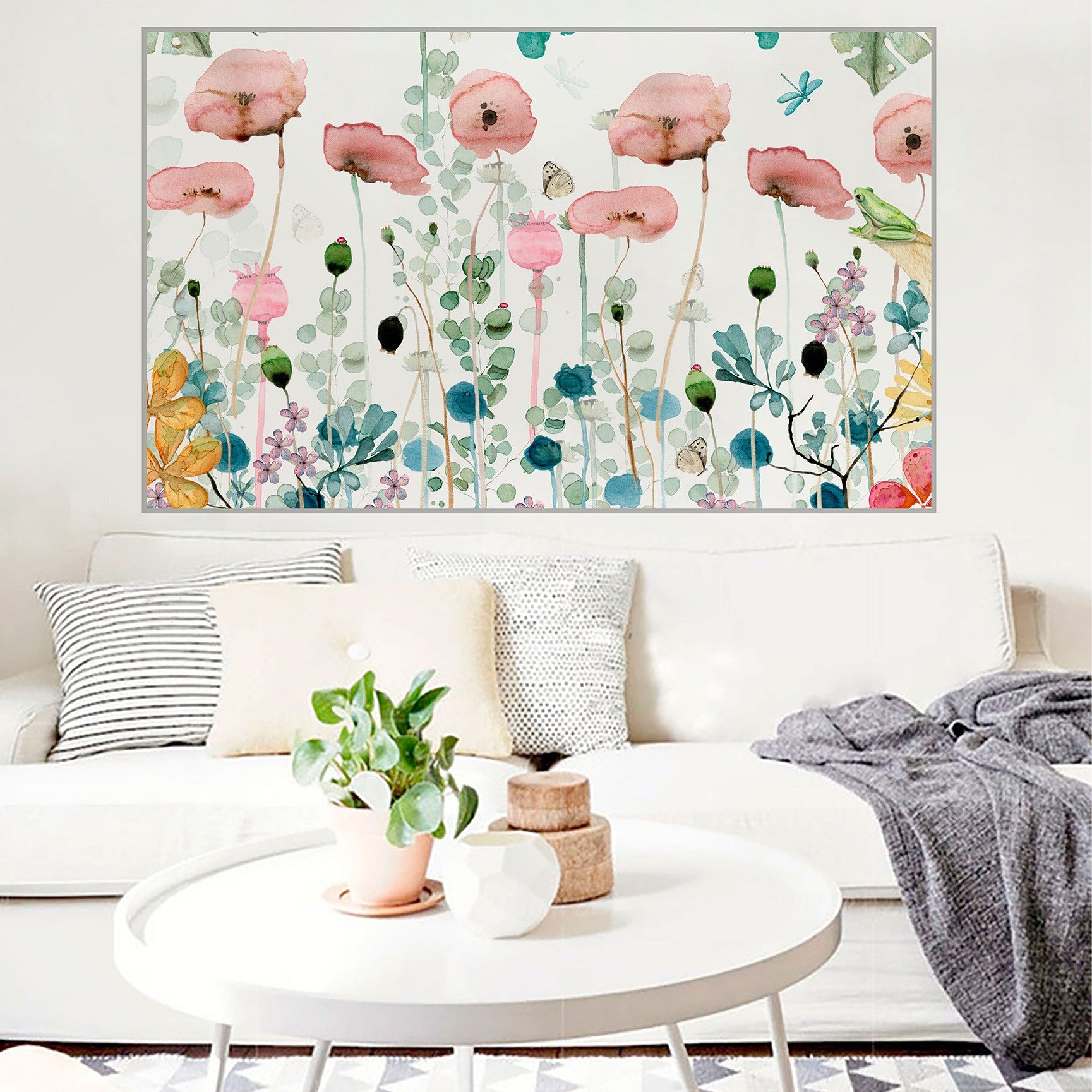 FLORAL Adhesive poster