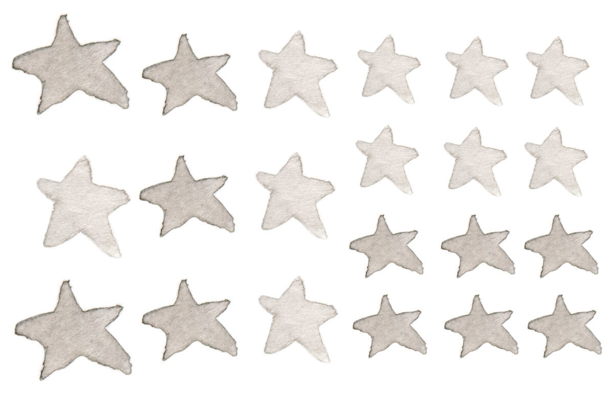 GRAY STARS Sticker Set