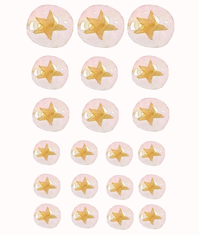 BUBBLES STAR Sticker Set